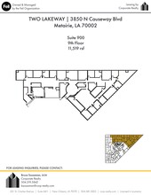 3900 N Causeway Blvd, Metairie, LA en alquiler Plano del sitio- Imagen 1 de 1