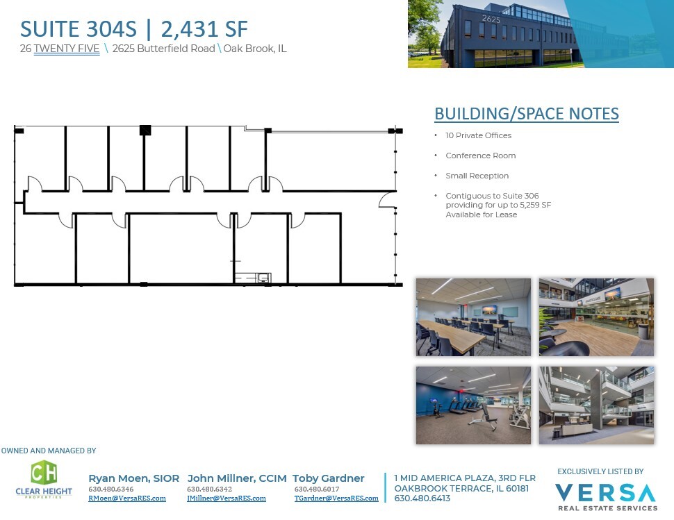 2625 Butterfield Rd, Oak Brook, IL en alquiler Plano de la planta- Imagen 1 de 2