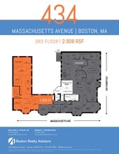 434-440 Massachusetts Ave, Boston, MA en alquiler Plano de la planta- Imagen 1 de 1