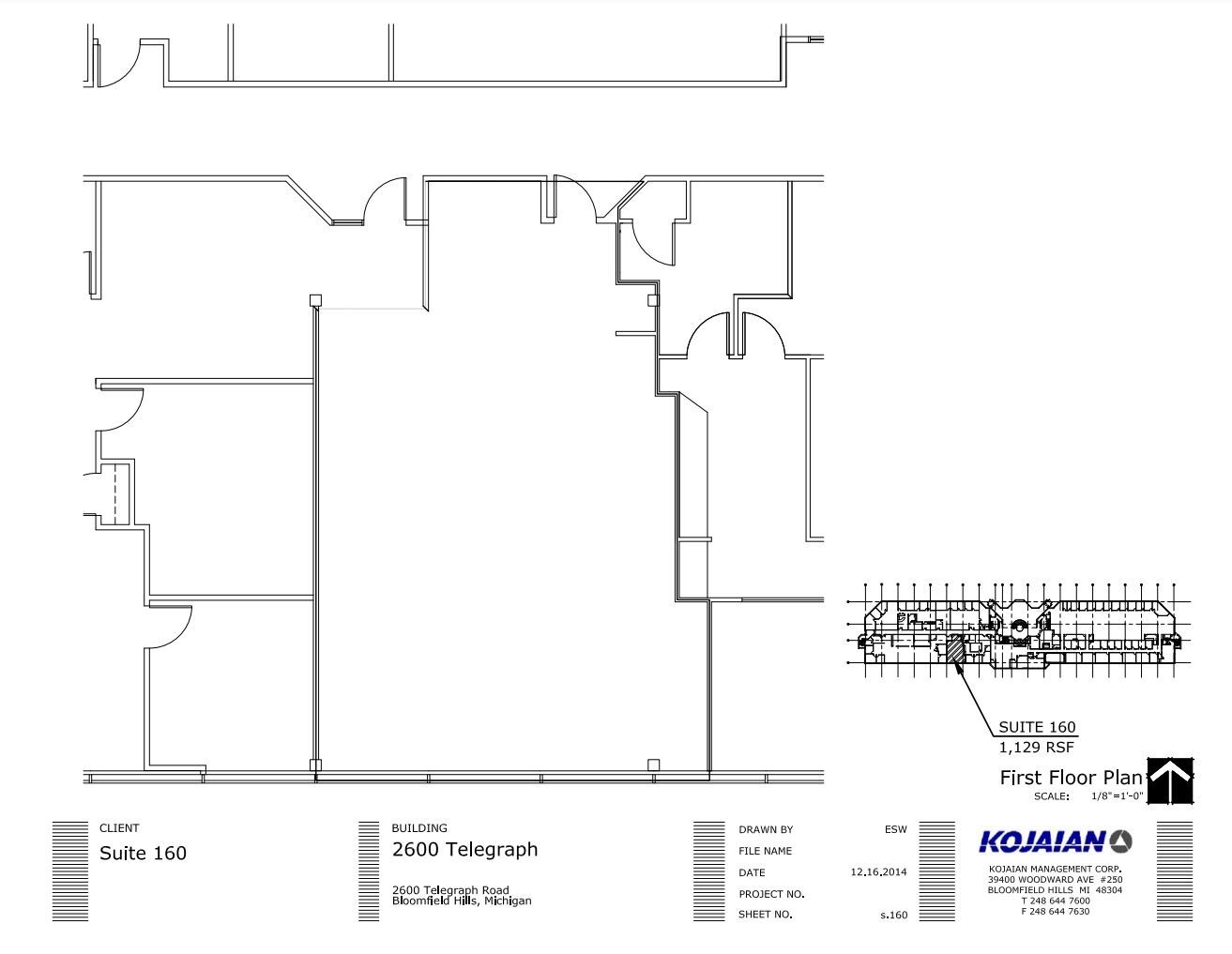 2600 S Telegraph Rd, Bloomfield Hills, MI en alquiler Plano de la planta- Imagen 1 de 3