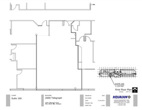 2600 S Telegraph Rd, Bloomfield Hills, MI en alquiler Plano de la planta- Imagen 1 de 3