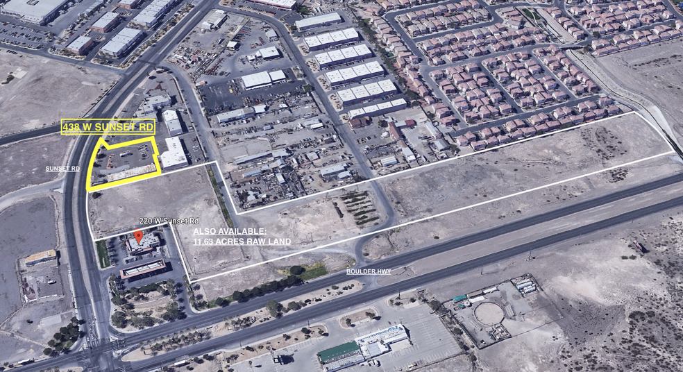 438 W Sunset Rd, Henderson, NV en venta - Vista aérea - Imagen 3 de 13