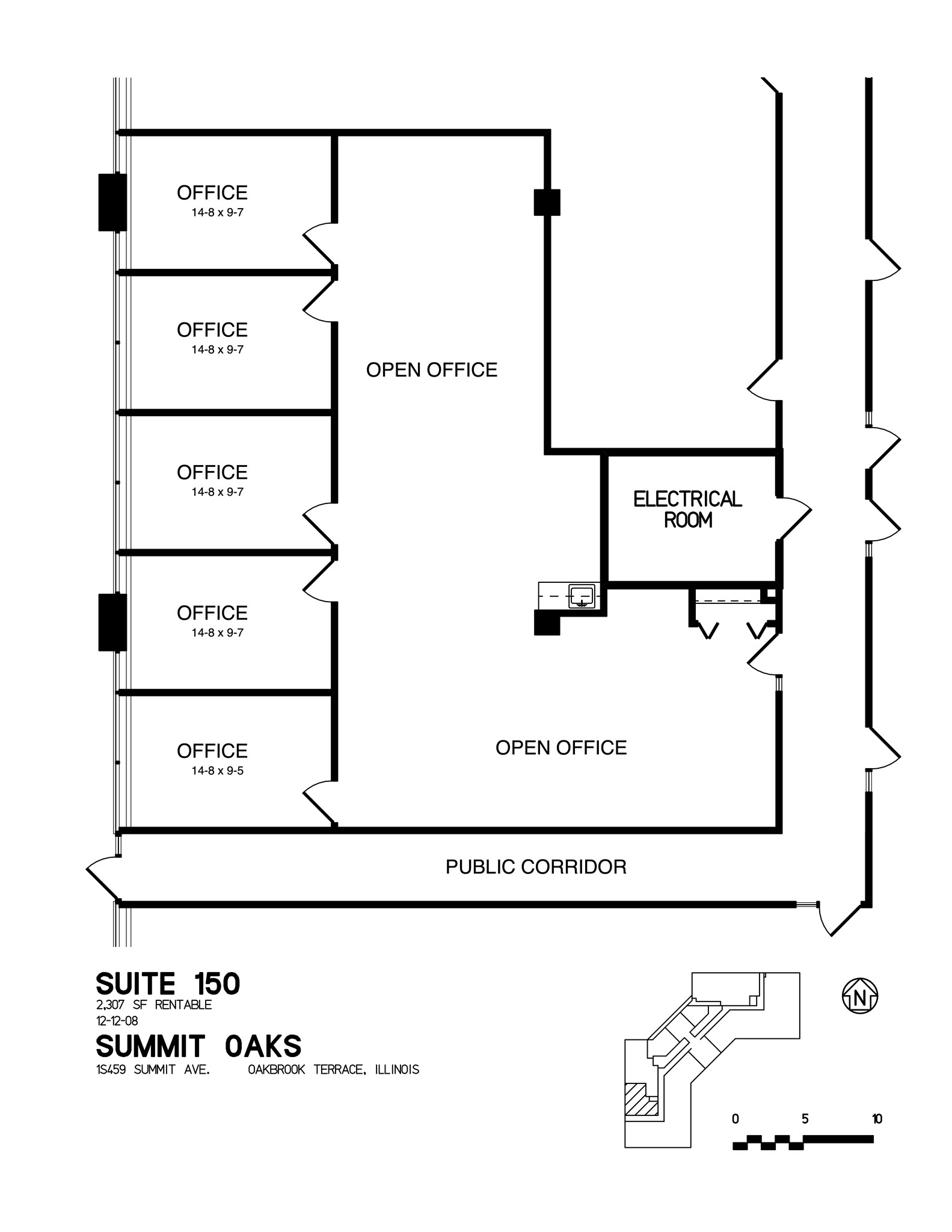 1 S 450 Summit Ave, Oakbrook Terrace, IL en alquiler Plano del sitio- Imagen 1 de 1