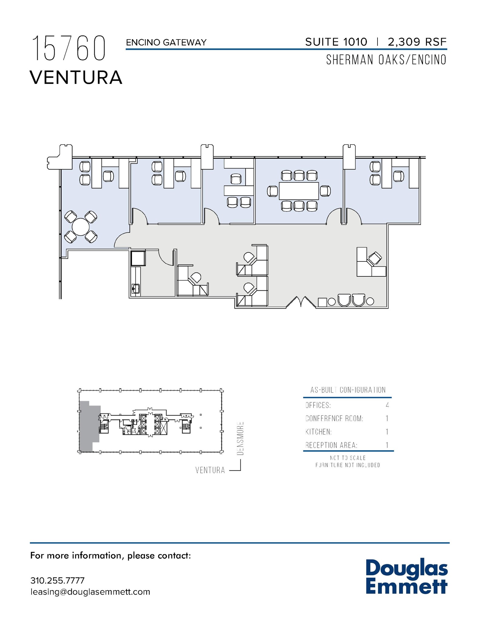 15760 Ventura Blvd, Encino, CA en alquiler Plano de la planta- Imagen 1 de 1