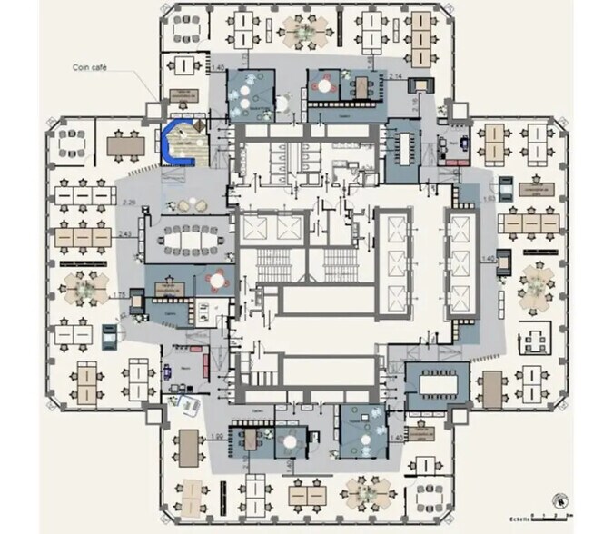 16 Place De L'Iris, Courbevoie en alquiler - Plano de la planta - Imagen 3 de 16