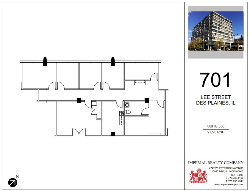 701 Lee St, Des Plaines, IL en alquiler Plano de la planta- Imagen 1 de 10