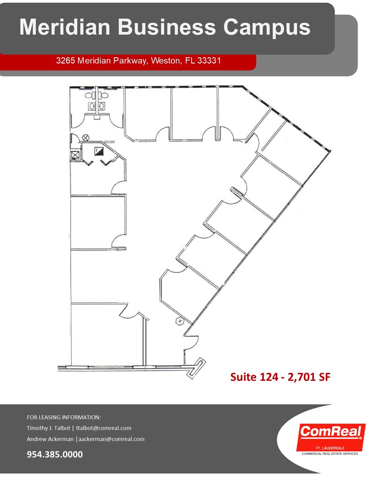 3265 Meridian Pkwy, Weston, FL en alquiler Plano de la planta- Imagen 1 de 1