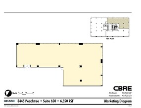 3445 Peachtree Rd NE, Atlanta, GA en alquiler Plano de la planta- Imagen 1 de 1