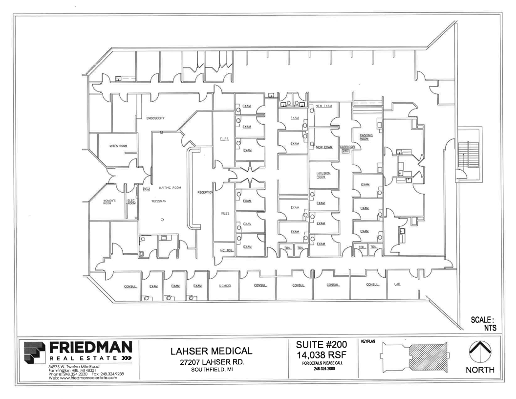 27177 Lahser Rd, Southfield, MI en alquiler Plano de la planta- Imagen 1 de 1