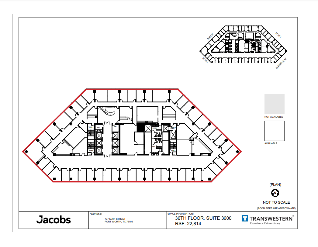 777 Main St, Fort Worth, TX en alquiler Plano de la planta- Imagen 1 de 1