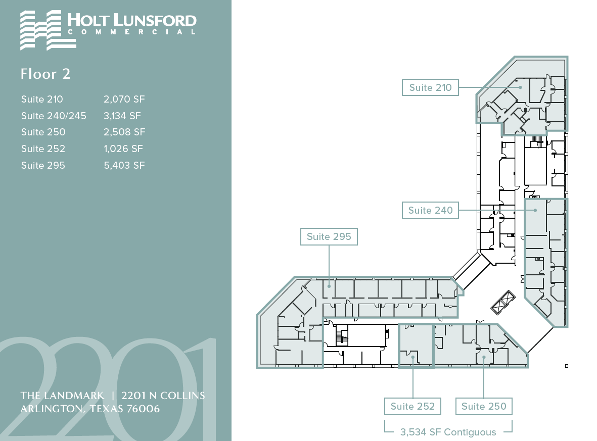 2201 N Collins St, Arlington, TX en alquiler Plano de la planta- Imagen 1 de 1