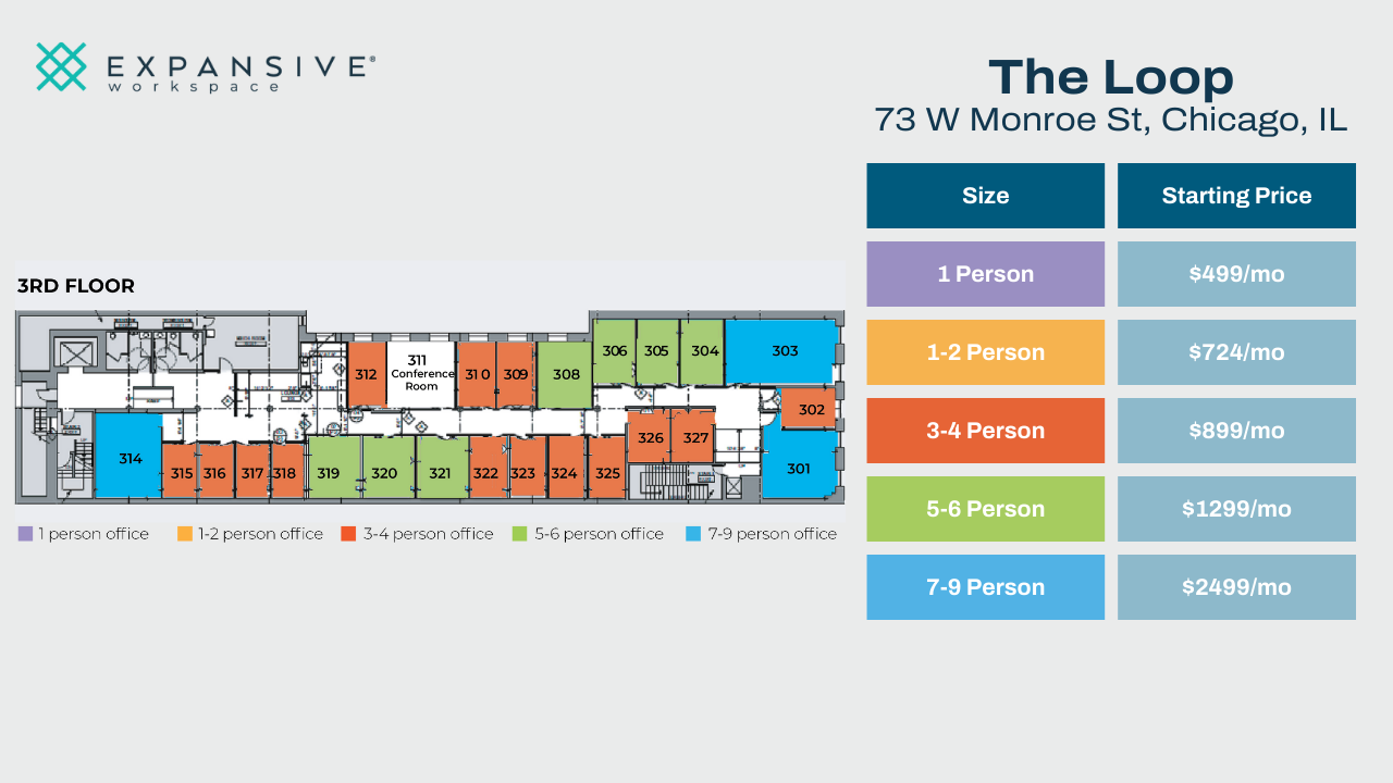 73 W Monroe St, Chicago, IL en alquiler Plano de la planta- Imagen 1 de 4