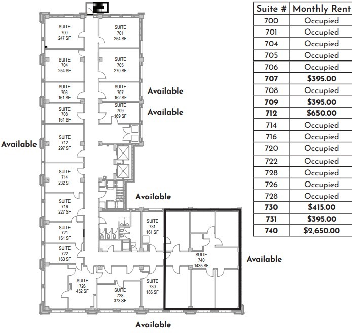 319 S 17th St, Omaha, NE en alquiler Plano de la planta- Imagen 1 de 1