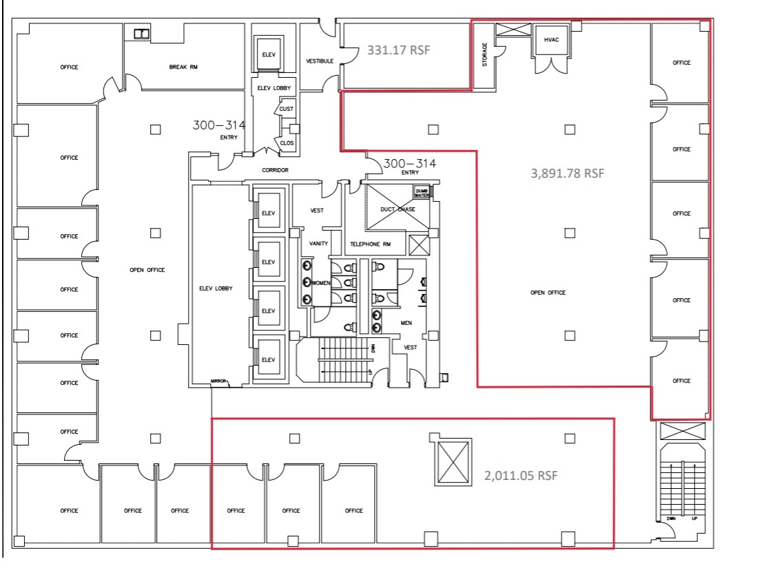 2201 Main St, Dallas, TX en alquiler Plano de la planta- Imagen 1 de 1