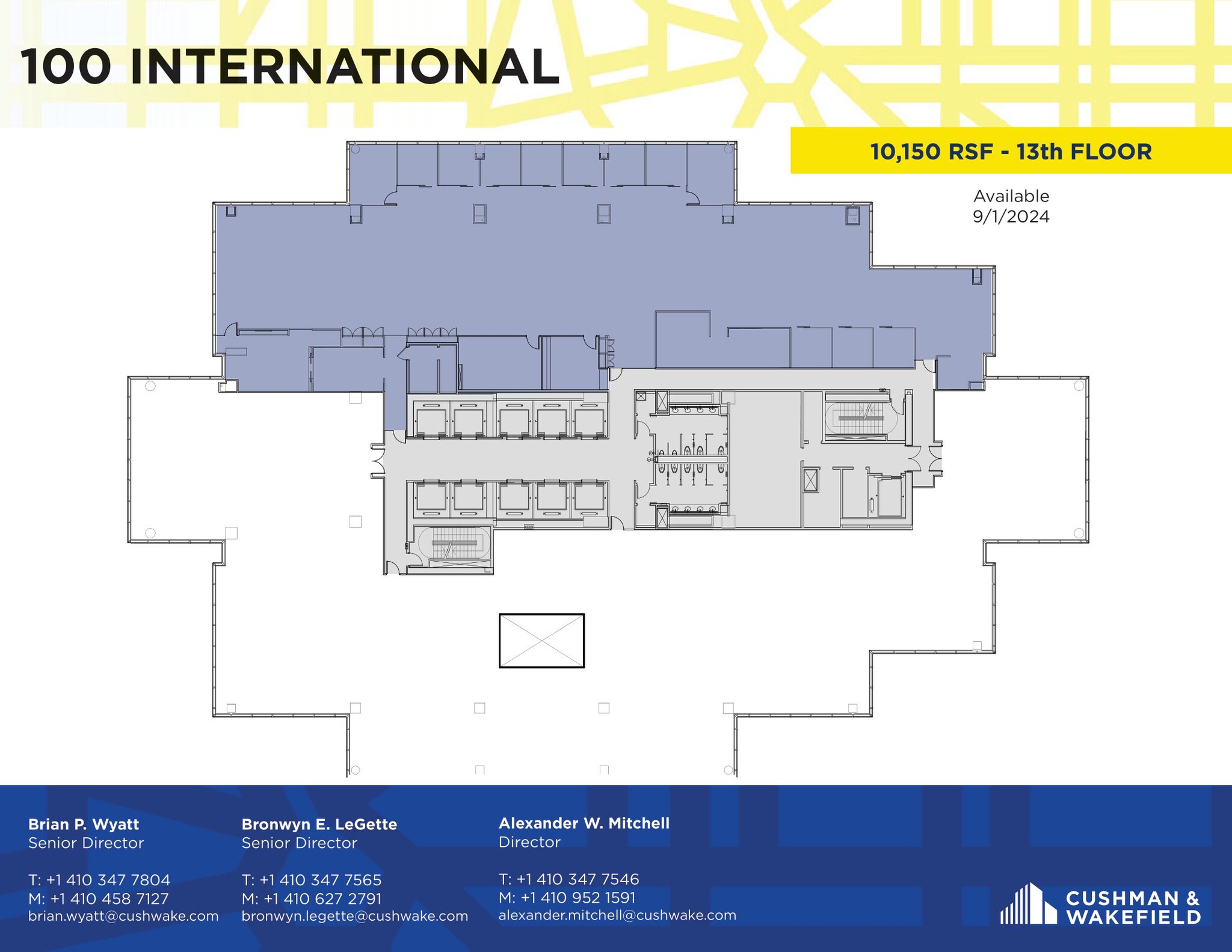 100 International Dr, Baltimore, MD en alquiler Plano de la planta- Imagen 1 de 1