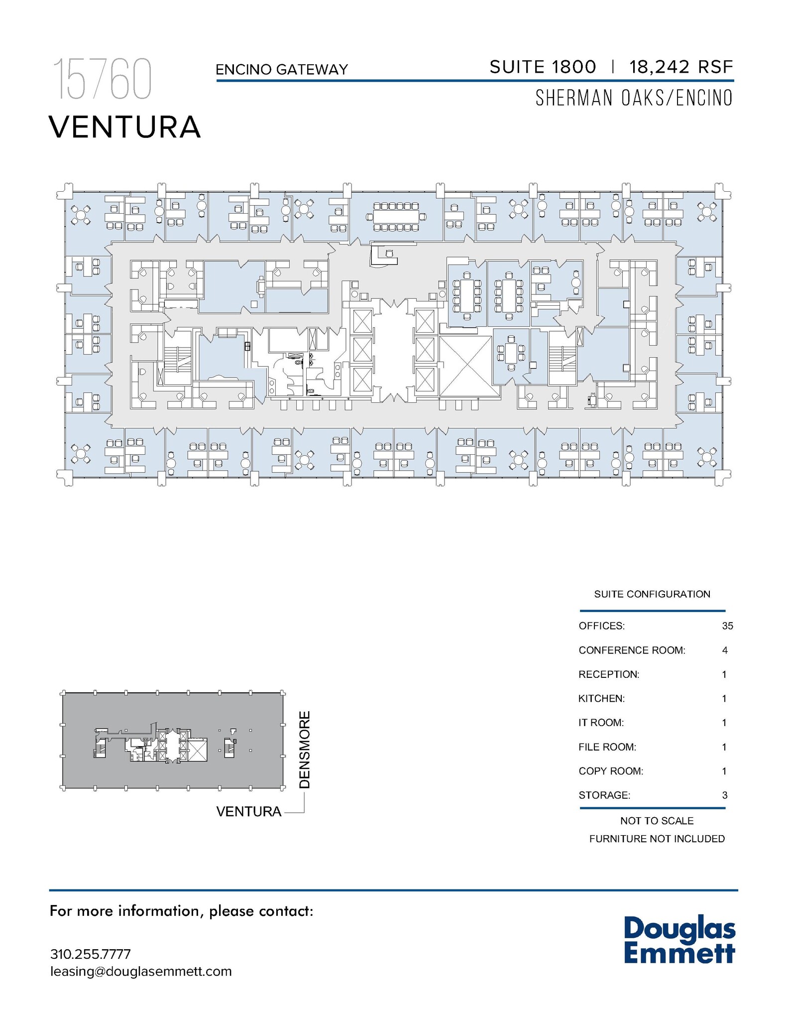 15760 Ventura Blvd, Encino, CA en alquiler Plano de la planta- Imagen 1 de 1