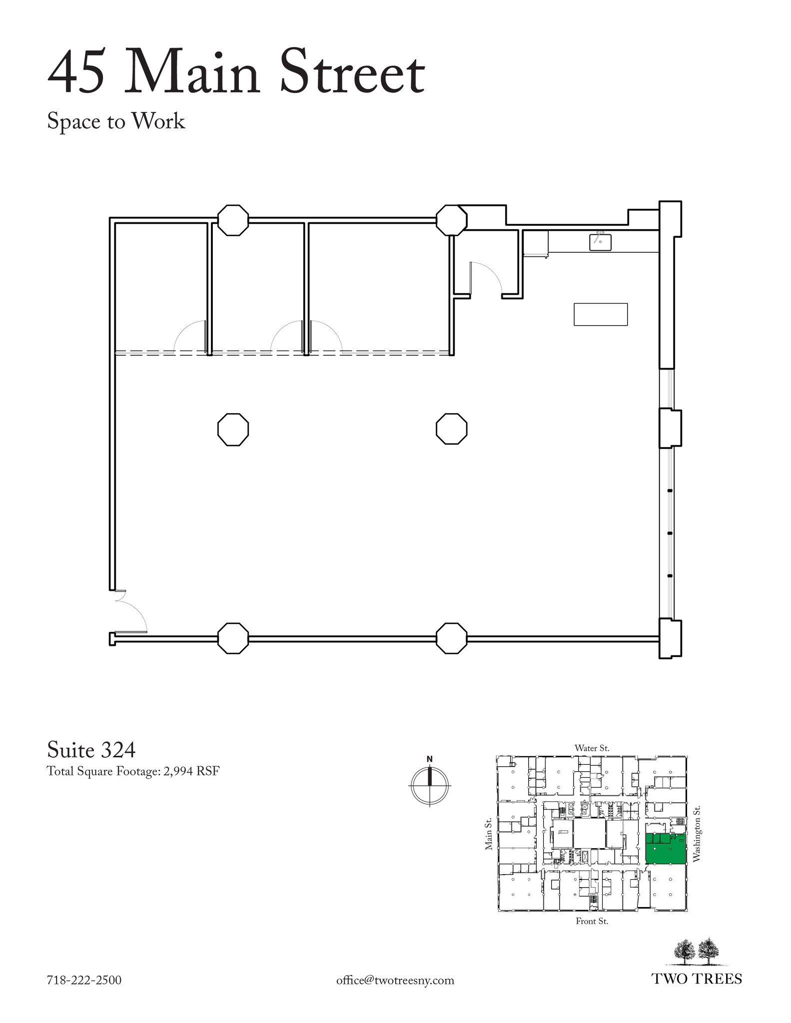 45 Main St, Brooklyn, NY en alquiler Plano de la planta- Imagen 1 de 7