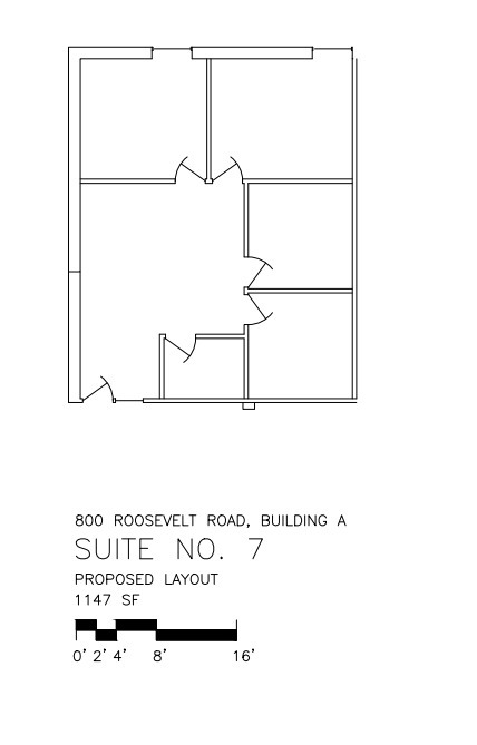 800 Roosevelt Rd, Glen Ellyn, IL en alquiler Plano de la planta- Imagen 1 de 1