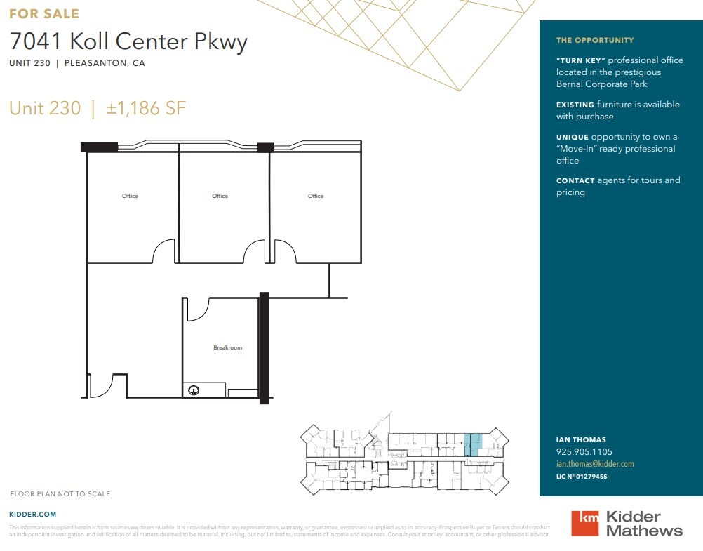 7041 Koll Center Pky, Pleasanton, CA 94566 - Unidad 230 -  - Plano de la planta - Image 1 of 1