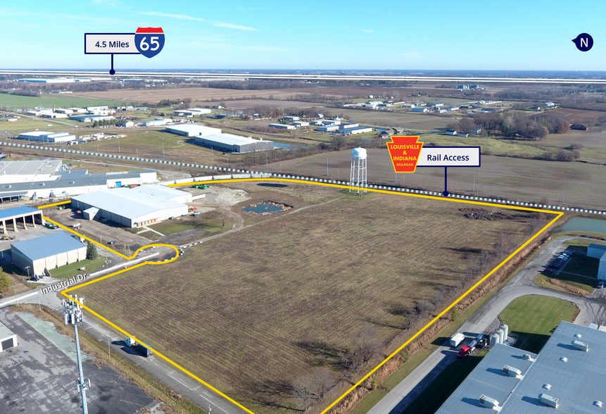 800 Industrial Dr, Franklin, IN en venta - Vista aérea - Imagen 3 de 5