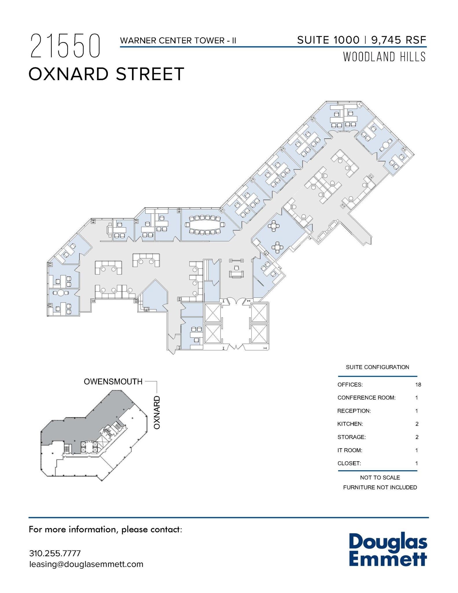 21550 Oxnard St, Woodland Hills, CA en alquiler Plano de la planta- Imagen 1 de 1