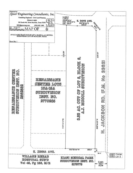 N Jackson Rd, McAllen, TX en venta - Plano del sitio - Imagen 3 de 4