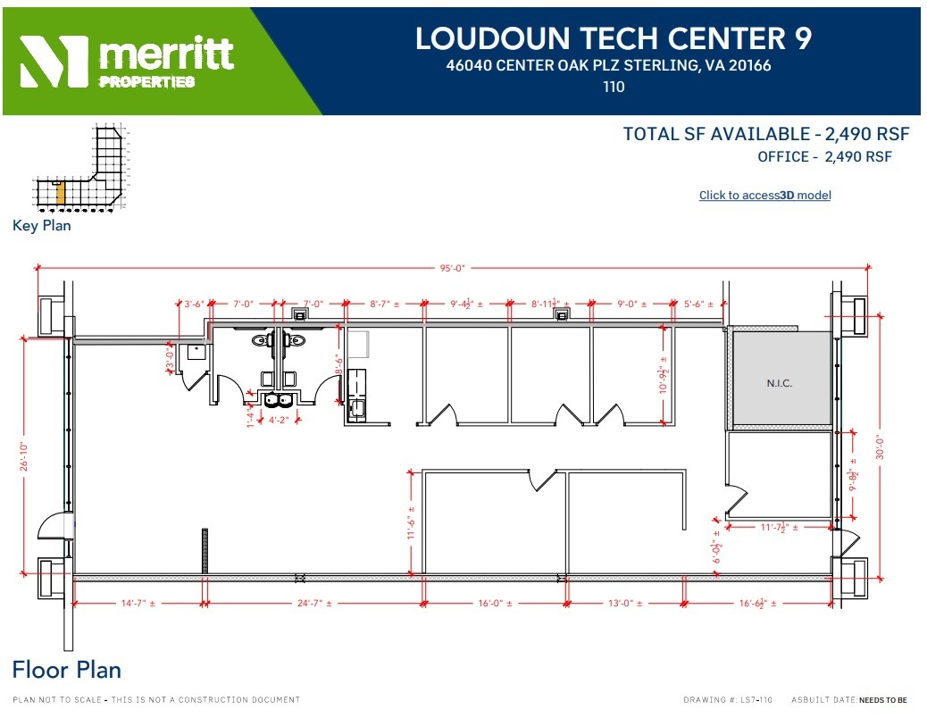 21240 Ridgetop Cir, Sterling, VA en alquiler Plano de la planta- Imagen 1 de 1