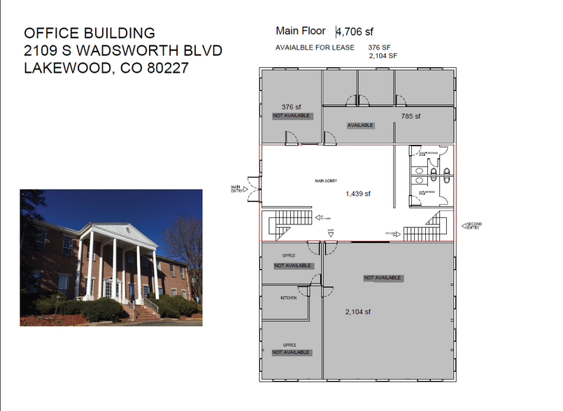 2109 S Wadsworth Blvd, Lakewood, CO en alquiler - Plano de la planta - Imagen 2 de 6