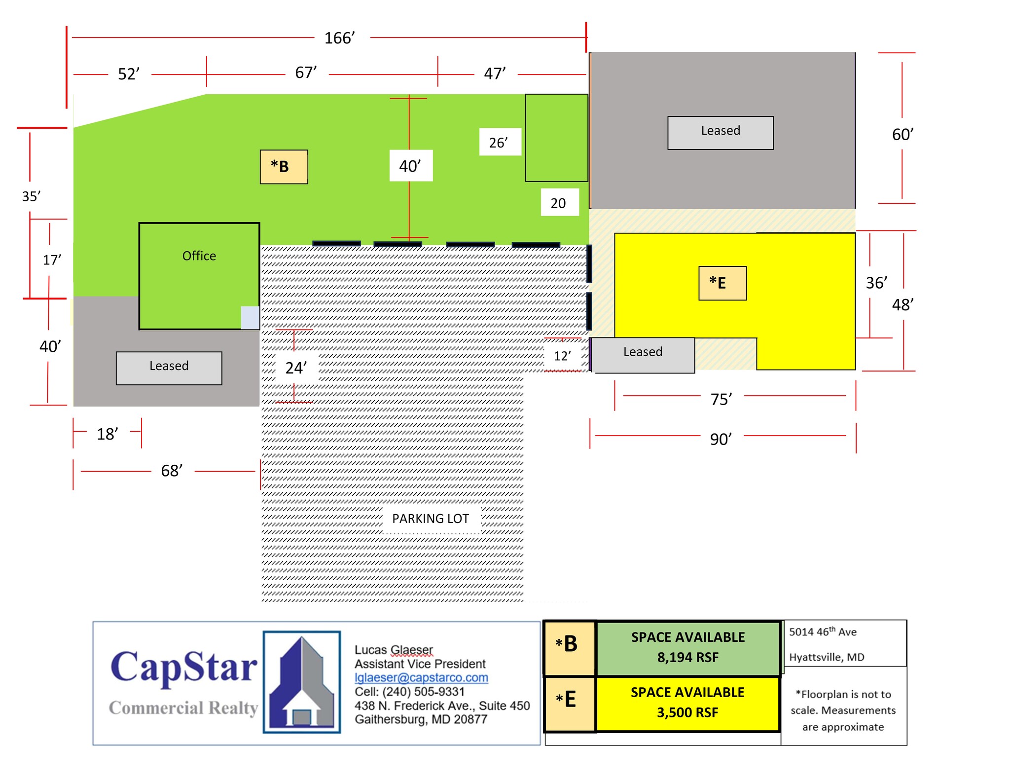 5014-5018 46th Ave, Hyattsville, MD en alquiler Plano del sitio- Imagen 1 de 3