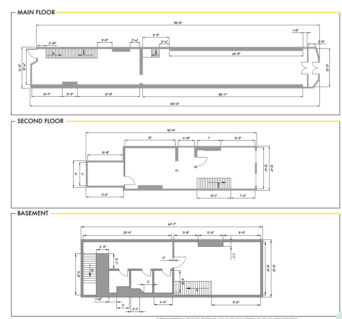 297 King St W, Toronto, ON en alquiler Plano de la planta- Imagen 1 de 1