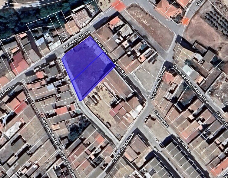 Carrer Horta, 60, Térmens, Lérida en venta - Plano de solar - Imagen 2 de 2