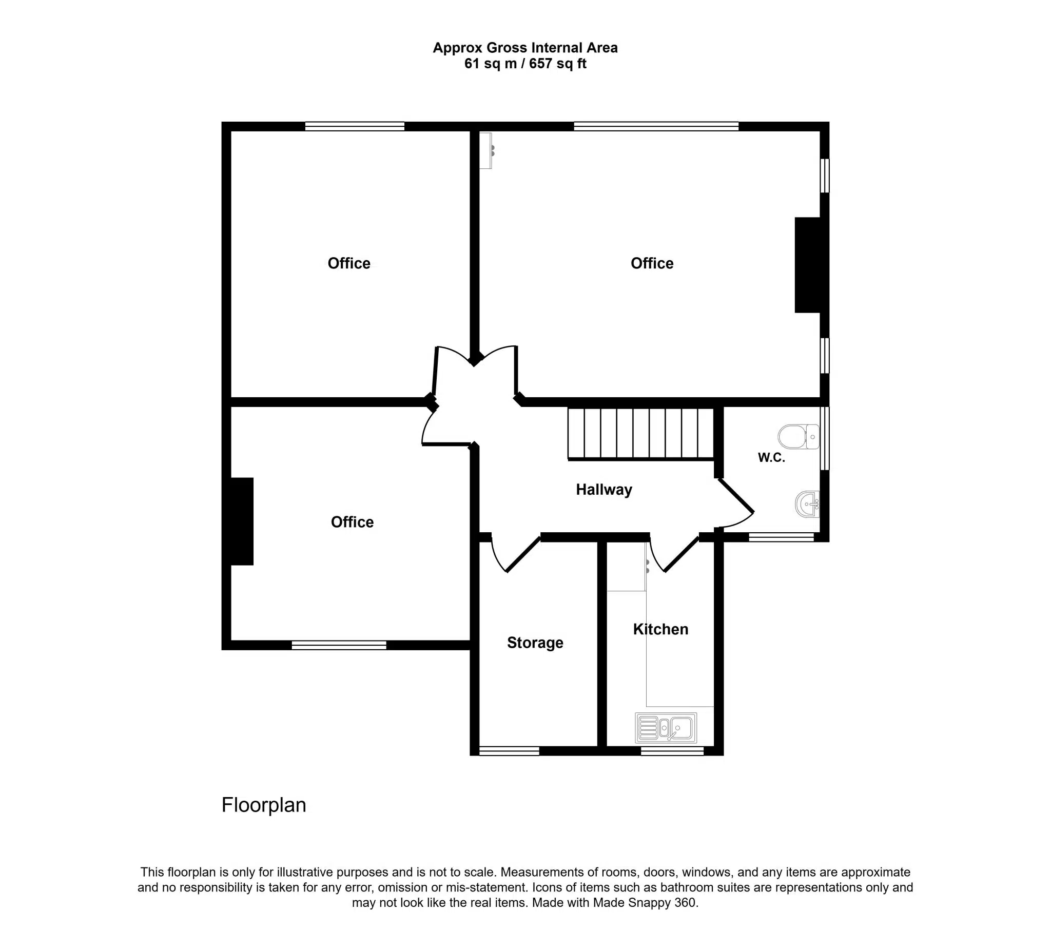 224-226 Stockport Rd, Altrincham en alquiler Plano de la planta- Imagen 1 de 5