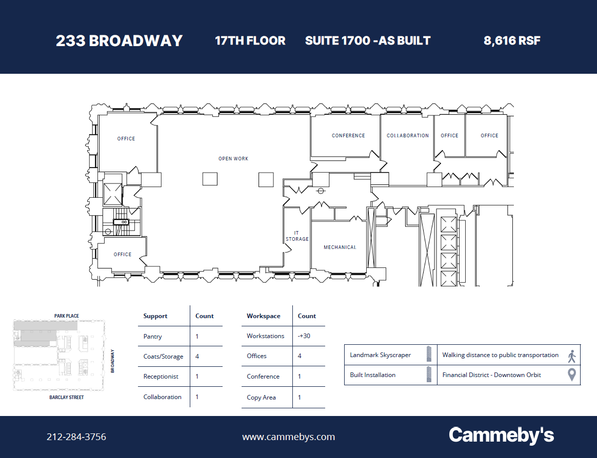 233 Broadway, New York, NY en alquiler Plano de la planta- Imagen 1 de 1