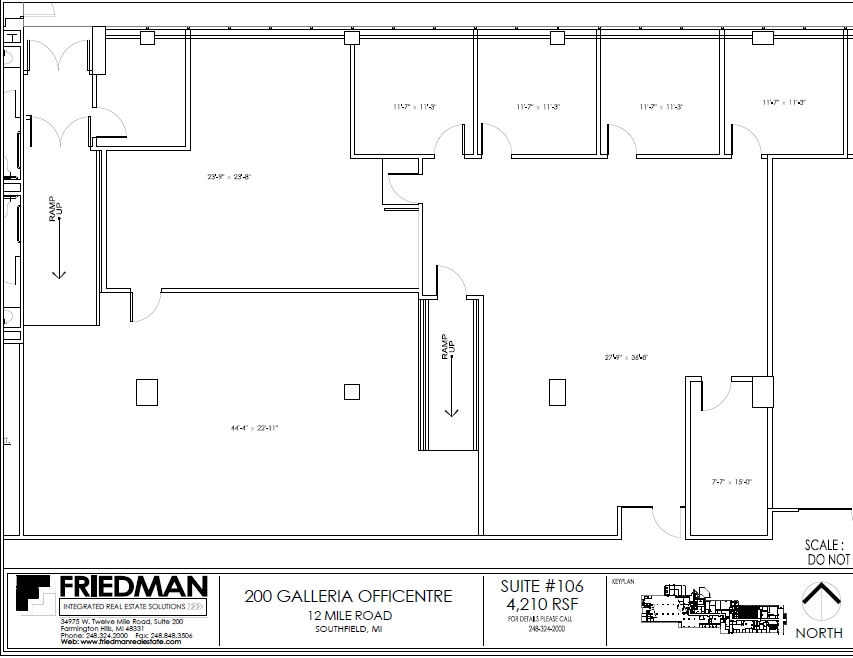 200 Galleria Officentre, Southfield, MI en venta Plano de la planta- Imagen 1 de 2