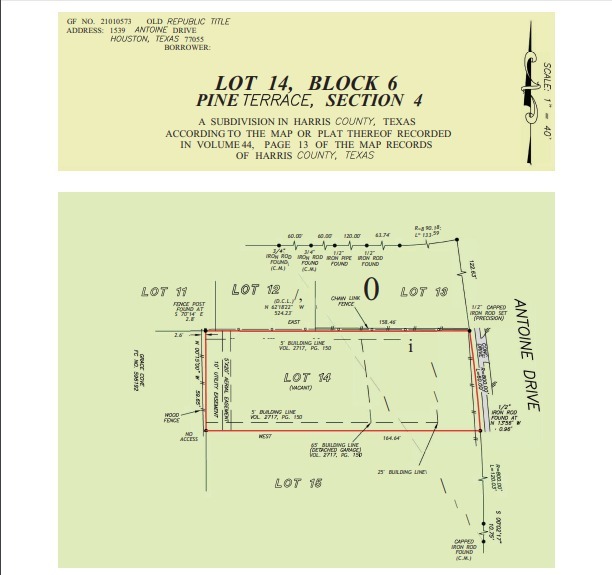 1535 Antoine Dr, Houston, TX en venta Plano de solar- Imagen 1 de 3