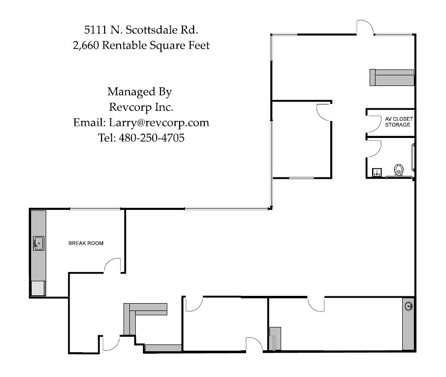 5111 N Scottsdale Rd, Scottsdale, AZ en alquiler Plano de la planta- Imagen 1 de 10