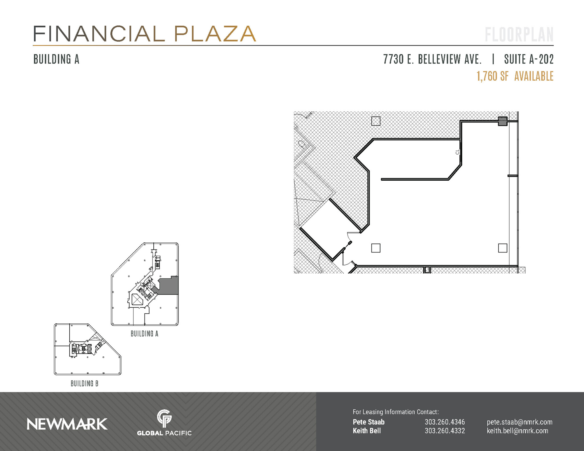 7730 E Belleview Ave, Greenwood Village, CO en alquiler Plano de la planta- Imagen 1 de 2