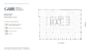 1875 K St NW, Washington, DC en alquiler Plano de la planta- Imagen 2 de 2