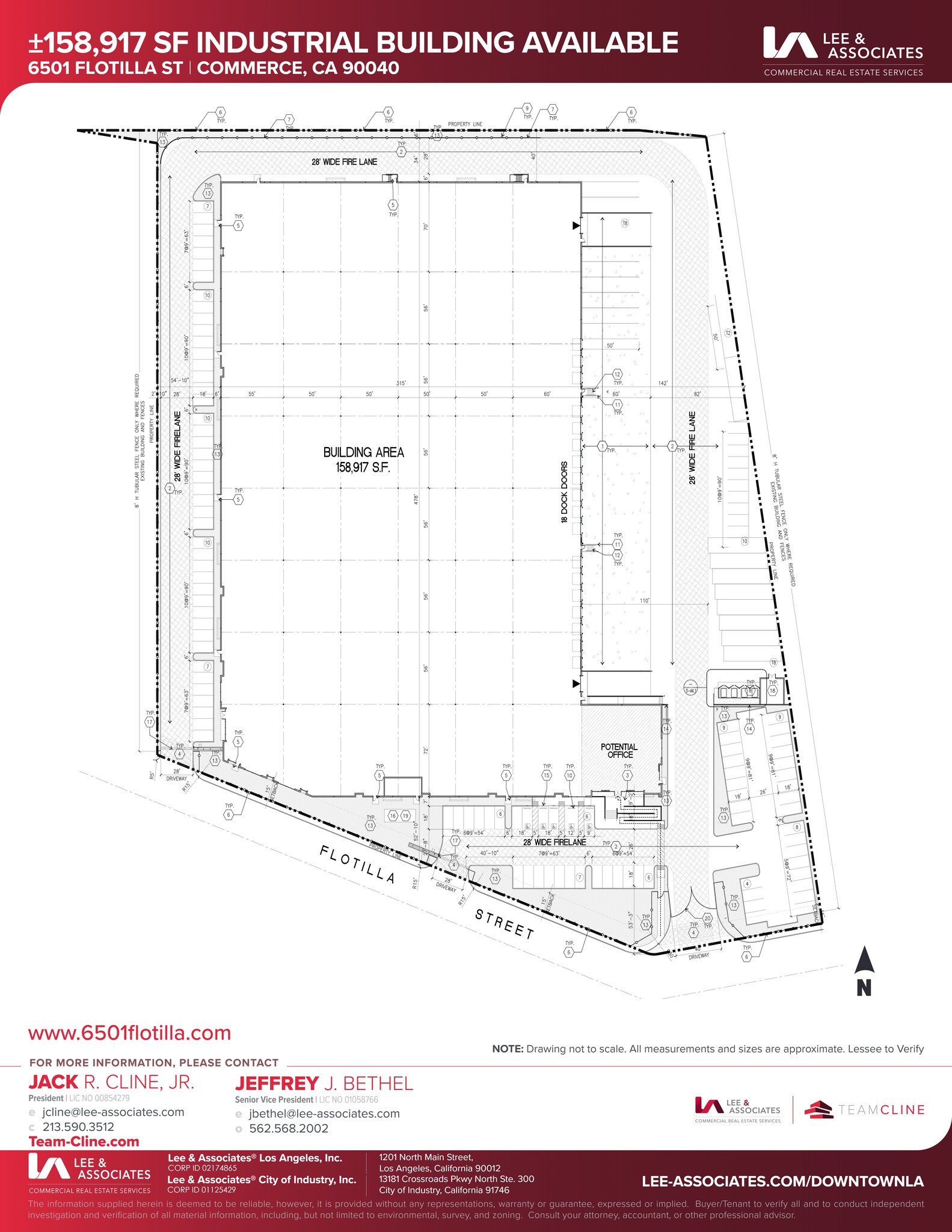 6501 Flotilla St, Commerce, CA en alquiler Plano del sitio- Imagen 1 de 1