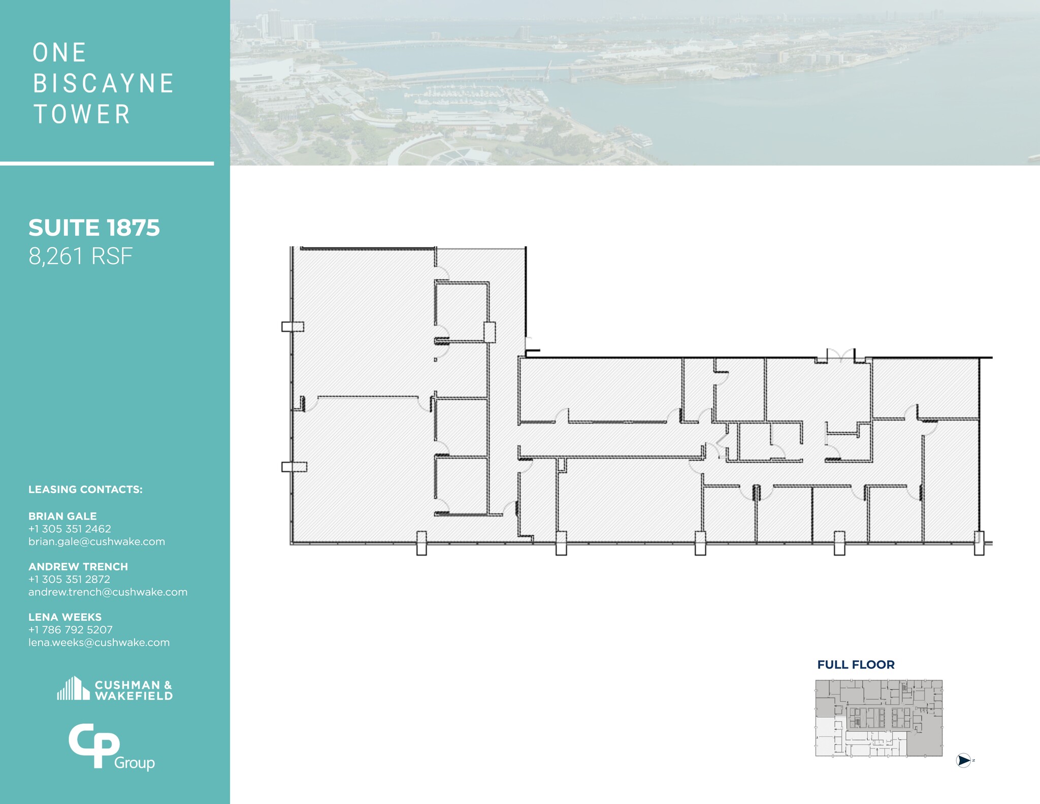 2 S Biscayne Blvd, Miami, FL en alquiler Plano del sitio- Imagen 1 de 1