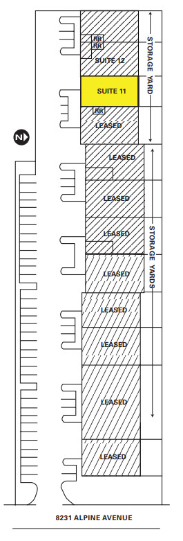 8231 Alpine Ave, Sacramento, CA en alquiler Plano del sitio- Imagen 1 de 2