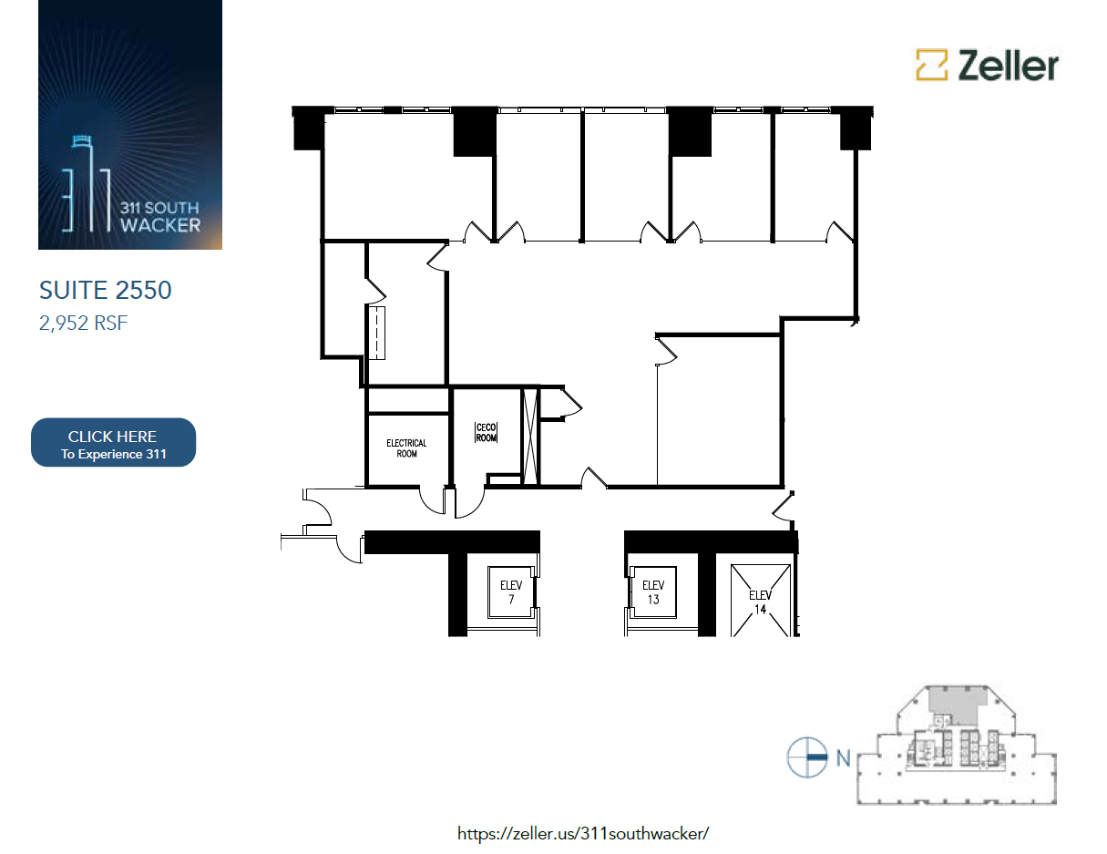 311 S Wacker Dr, Chicago, IL en alquiler Plano de la planta- Imagen 1 de 1