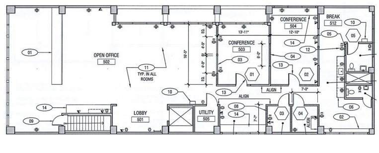 1629 Telegraph Ave, Oakland, CA en alquiler Plano de la planta- Imagen 1 de 11