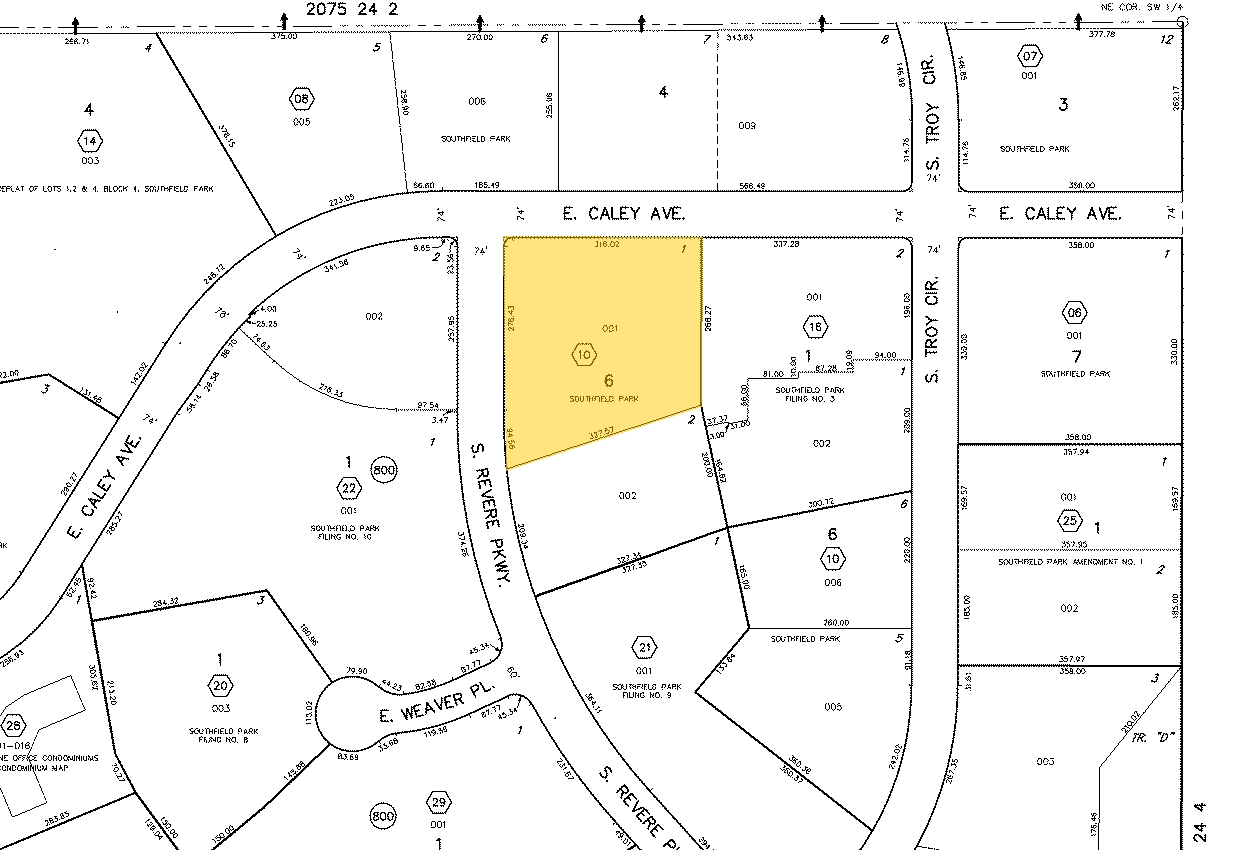 6338 S Revere Pky, Centennial, CO en venta Plano de solar- Imagen 1 de 3