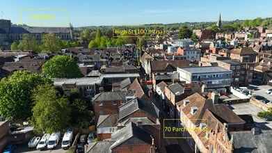 70 Parchment St, Winchester, HAM - Aérea vista de mapa