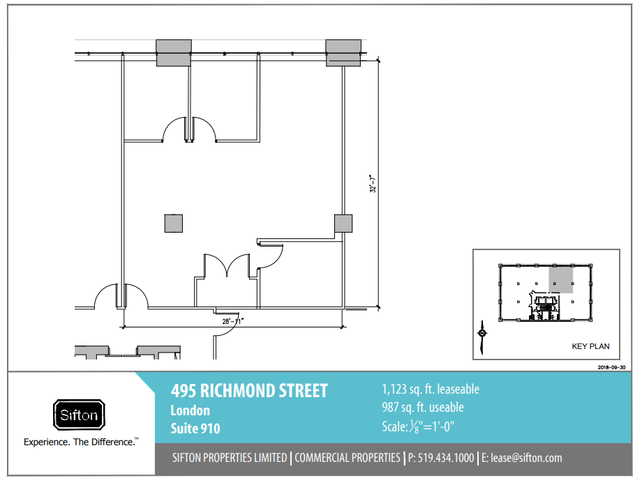 495 Richmond St, London, ON en alquiler Plano de la planta- Imagen 1 de 1