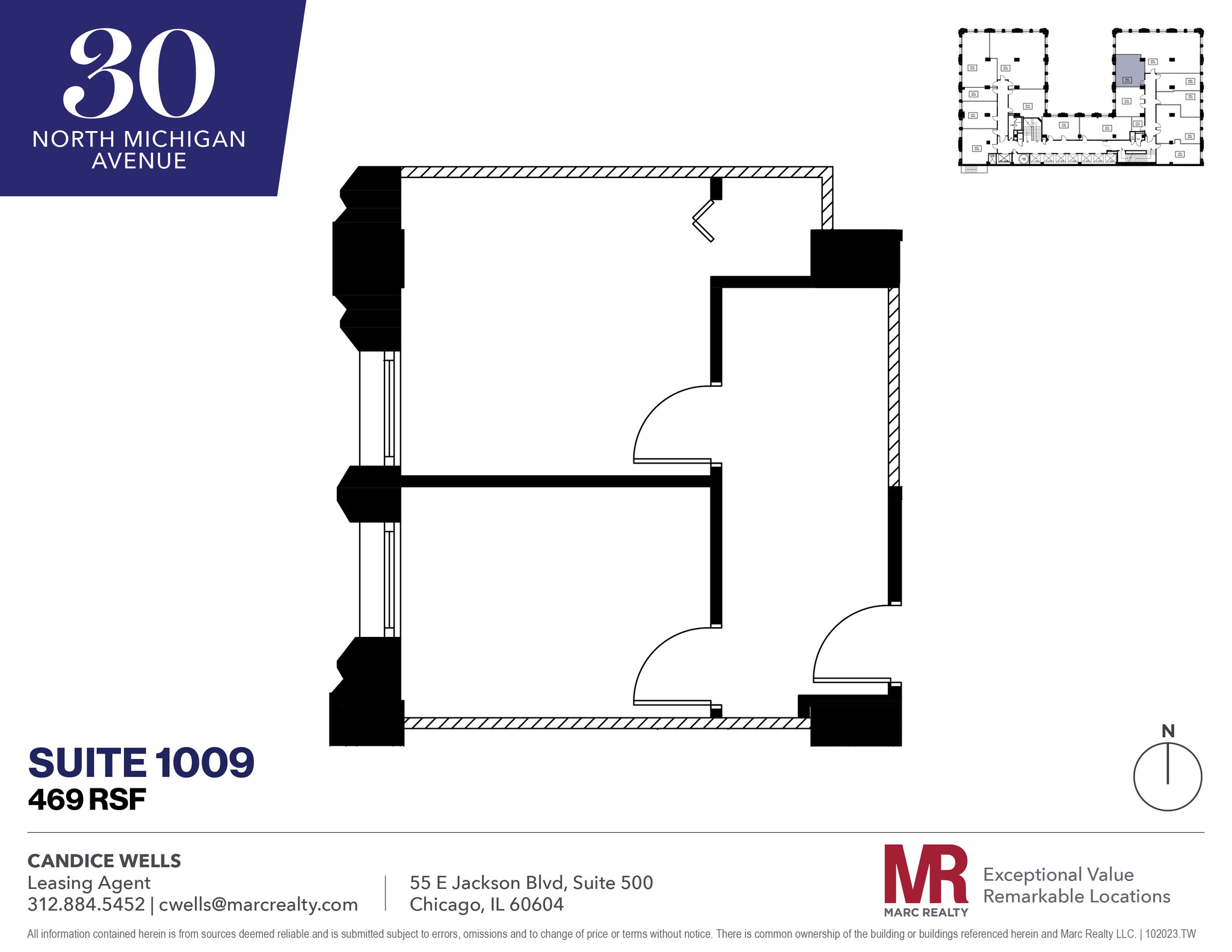 30 N Michigan Ave, Chicago, IL en alquiler Plano de la planta- Imagen 1 de 4