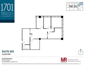 1701 E Woodfield Rd, Schaumburg, IL en alquiler Plano de la planta- Imagen 1 de 1