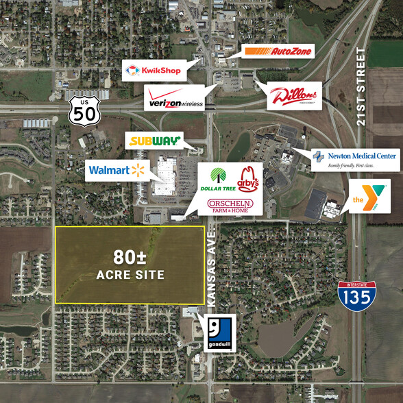 S Kansas Ave & Quail Creek Ave, Newton, KS en venta - Foto del edificio - Imagen 1 de 5