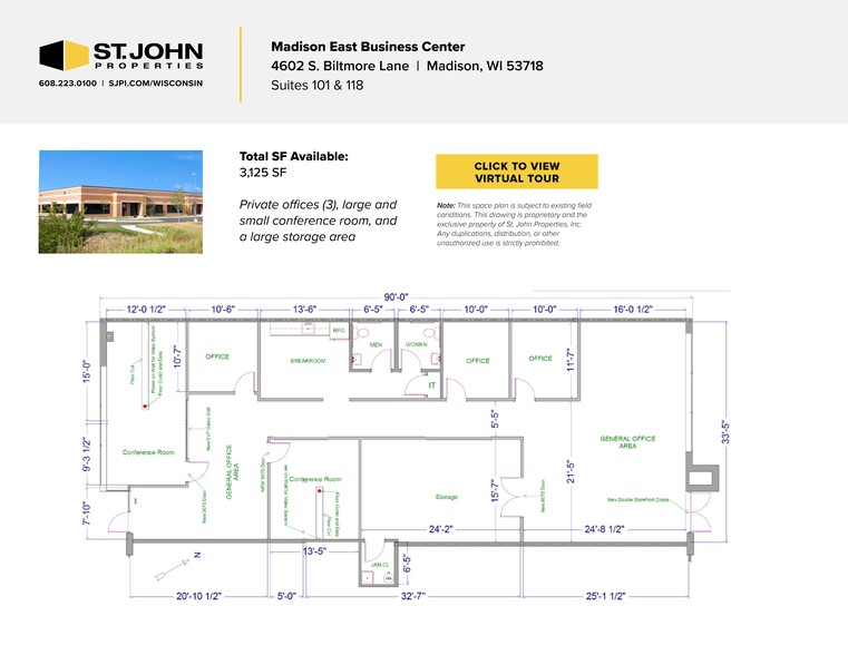 4602 S Biltmore Ln, Madison, WI en alquiler - Plano del sitio - Imagen 1 de 11